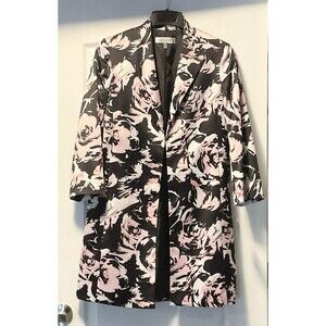 Kasper Women’s Stretch Sateen Topper  Size 8, Pink Multi NWT